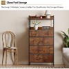 COZONY 5-Drawer Dresser Storage Organizer with Fabric Bins, Wood Top & Sturdy Steel Frame, Easy-Pull Handles — Space-Saving for Bedroom & Hallway - 3 of 4