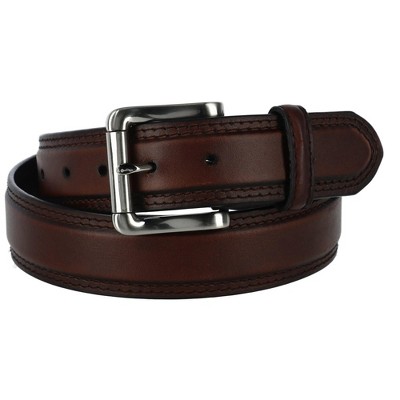 Hickory Creek Men's Oil Tanned Padded Belt With Roller Buckle, 42 ...