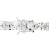 Slickblue Women’s Oversized Oval Cubic Zirconia Tennis Bracelet, Rhodium Finish, 7.5 Inch, 32.3 Ct, Clear, Lock Clasp - 2 of 3