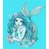 Girl's The Little Mermaid Blue Ariel Portrait Crop T-Shirt - 2 of 3