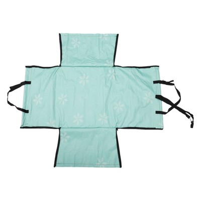 Unique Bargains Flower Pattern Pet's Car Seat Cover Blue 1 Pc