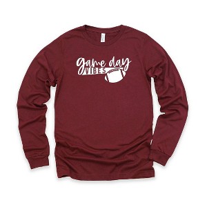 Simply Sage Market Game Day Vibes Long Sleeve Graphic Tee - 1 of 2