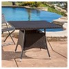 Corsica Square Wicker Dining Table - Multi Brown - Christopher Knight Home - 2 of 4