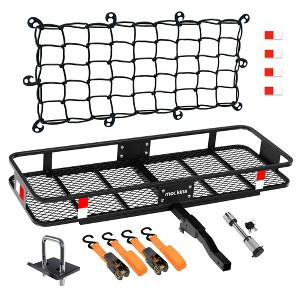 Mockins Hitch Mount Cargo Carrier Basket 60"x20"x6", Black - 1 of 4