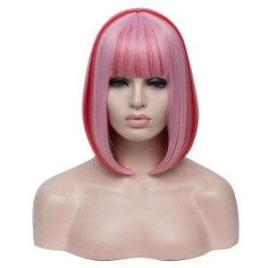Unique Bargains Women's Halloween Wigs with Wig Cap 1 Pc - 1 of 4