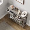 Whizmax Entryway Table, Hallway Table for Entryway, Farmhouse Console Table with Drawers, Wood Sofa Table for Living Room, Foyer - 4 of 4