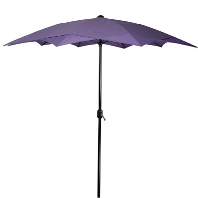 Northlight 8 85ft Outdoor Patio Lotus Umbrella With Hand Crank Purple Target