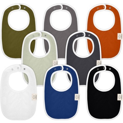 Keababies 8pk Organic Baby Bibs For Boy, Baby Drool Bib For Baby Boys ...