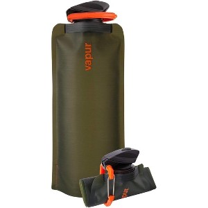 Vapur Collapsible Water Bottle With Carabiner, Compact Bottle Folds Flat For Hydration On The Go, Ideal for Traveling, Hiking or Camping - 1 of 4