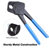 Yescom 3/4" Pex Crimping Tool Crimper Copper Ring Plumping Crimps with Go/no Go Gauge Blue - 3 of 4