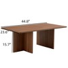 FONTOI Rectangular Coffee Table, Simple Coffee Table for Living Room Bedroom Office, Dark Brown, 23.6"*15.7"*44.8" - 3 of 4