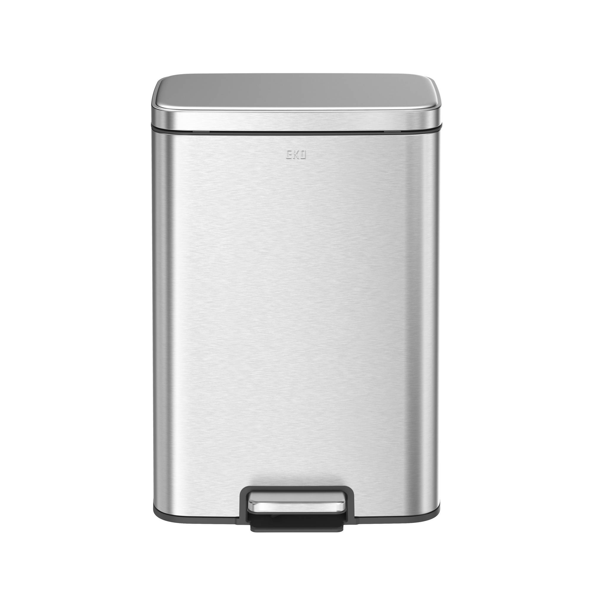 Step Trash Can, 50L Kitchen Stainless Steel