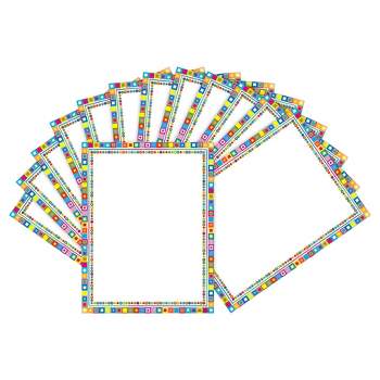 Barker Creek 2pk Printer Paper 100ct - Colorful Squares