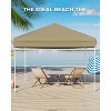 CuisinSmart 10x10 Pop Up Canopy Tent, Outdoor Tent with 3 Adjustable Height, Easy Set Up Canopy with 4 Sandbags & Carrying Bag - 2 of 4