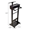 Portable Garment Rack,Clothes Rack With Storage, 43 Inch Hight Clothes Hanging Rack-Cuddlewood - 4 of 4