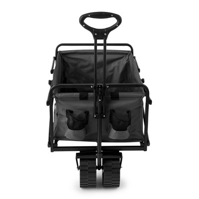 Gray Heavy Duty Steel Frame Collapsible Utility Wagon