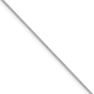 Black Bow Jewelry 0.8mm, Sterling Silver Solid Round Snake Chain Necklace - 1 of 4