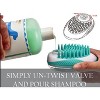 Pet Life Swasher Shampoo Dispensing Massage and Bathing Brush, Green - 3 of 4