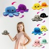 Link Moody Reversible Emotion Octopus Plushie Sad/Happy Express Your Emotions Moody Plush Toy Sensory Fidget Toy for Stress Relief - image 3 of 4