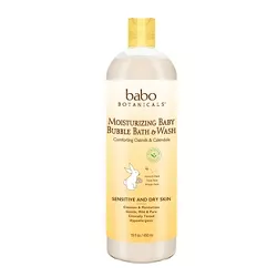 Babo Botanicals Moisturizing 2-in-1 Oatmilk & Calendula Baby Bubble Bath and Wash - 15 fl oz
