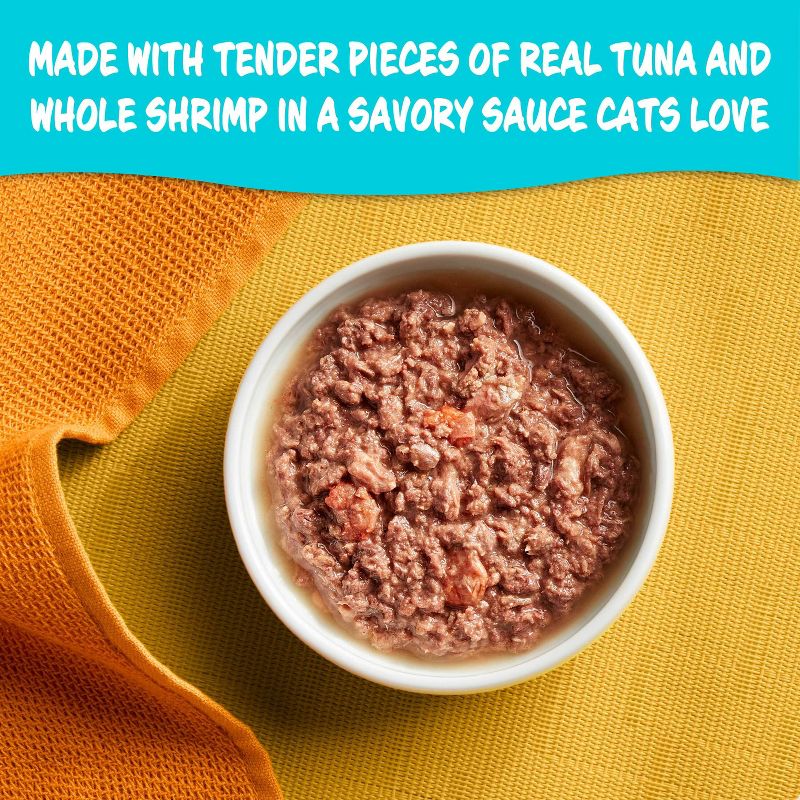 Meow Mix Tender Favorites Wet Cat Food Tuna &#38; Shrimp - 2.75oz, 5 of 14