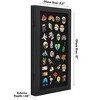 Americanflat 15x8.5 Pin Display Case Shadow Box for Collectibles with Shatter-Resistant Glass - Black - 2 of 4