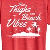 Women's - Instant Message - Thick Thighs Beach Vibes Short Sleeve Graphic T-Shirt - 2 of 4