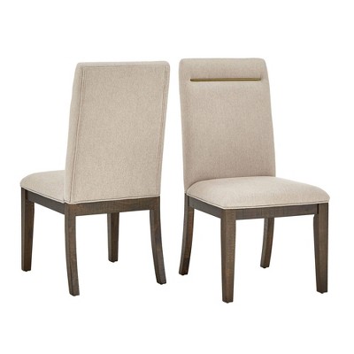 Set of 2 Baxter Espresso Finish Dining Chairs Brown - Inspire Q