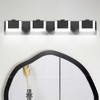 Dimmable LED Bathroom Vanity Light,Modern Black Acrylic Vanity Fixture Over Mirror,Wall Sconce for Bathroom/Bedroom - 2 of 4