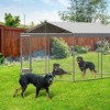 Dog Kennel Outdoor with Waterproof Canopy, Large Dog House with Feeding Doors, Large Dog Kennel Outdoor for Garden Backyard Courtyard - 2 of 4