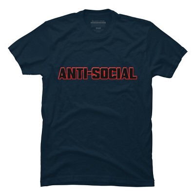 Men's Design By Humans ANTI-SOCIAL BEHAVIOR By Abstractofficial T-Shirt