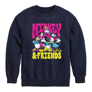 Boys' - Disney - Mickey And Friends Graphic Long Sleeve Fleece Sweatshirt - 1 of 4