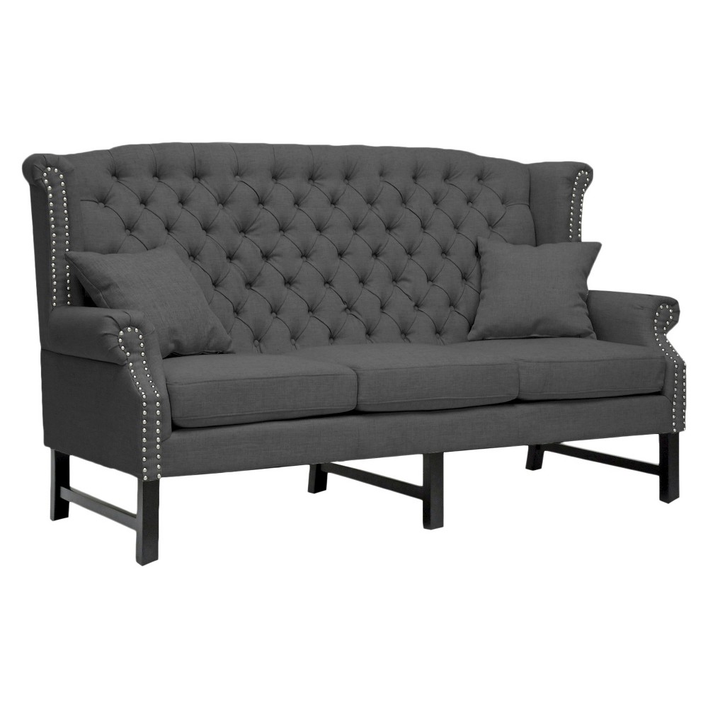 UPC 847321007338 product image for Sussex Linen Sofa - Dark Gray - Baxton Studio | upcitemdb.com