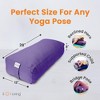 Sol Living Yoga Bolster Pillow with Removable Cover Rectangle - 4 of 4