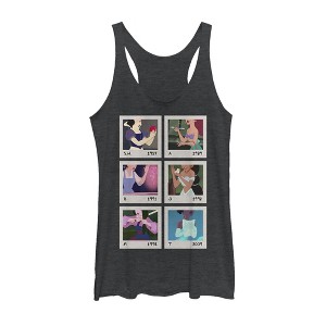 Women's Disney Princesses Polaroid Memories Racerback Tank Top - 1 of 3