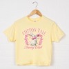 Cotton Tail Bunny Club Bubblegum - Women's Boxy Crop Top Graphic T-Shirt - 2 of 4
