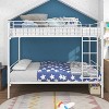 Bunk Bed with Trundle Metal Bunkbeds with Ladder and Full-Length Guardrail - 2 of 4