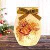 Stony Creek 4.0 Inch Holiday Bells Pre-Lit Small Jar Christmas Lighted Glass Accent , Christmas Decor Bells Ribbon Lit Jar (1PC) - 2 of 4
