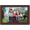 PosterPalooza | Photo Size Simple Brown Picture Frame - UV Acrylic, Foam Board Backing, Hanging Hardware - 2 of 4