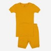 Leveret Matching Family Pajamas – Solid Mustard – 100% Cotton – Customizable for Personalization - 2 of 4