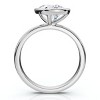 Pompeii3 Certified 2Ct Pear Solitaire Diamond Engagement Ring 14k Gold or Pt Lab Created - 2 of 4