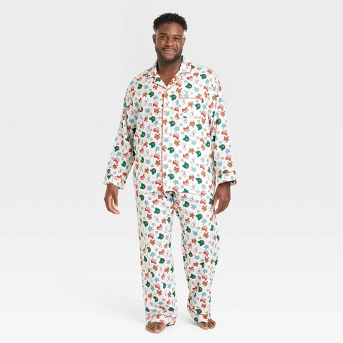 Mens big and tall matching christmas pajamas sale