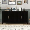 Accent Storage Cabinet Sideboard Wooden Cabinet with Metal Handles for Hallway, Entryway, Living Room - 2 of 4