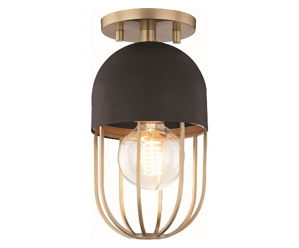 1pc Haley Flush Mount Brass - Mitzi by Hudson Valley