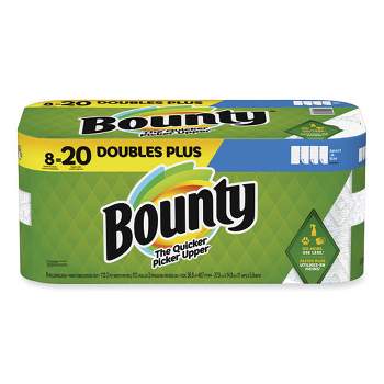Bounty Select-a-Size Kitchen Roll Paper Towels, 2-Ply, 5.9 x 11, White, 113 Sheets/Double Plus Roll, 8 Rolls/Pack
