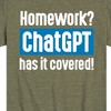 Boys' - Instant Message - Homework ChatGTP Has It Covered Short Sleeve Graphic T-Shirt - 2 of 4