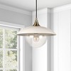 Hudson and Canal 14.5" Wide Pendant with Metal/Glass Shade - 2 of 4
