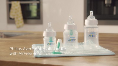 Philips Avent Lot de 2 Tétines Anti-colic 1 Trou - Débit Nouveau