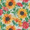 2pc 18.5" Outdoor/Indoor Throw Pillow Set Sunflowers Sunburst Yellow - Pillow Perfect: Patio & Decorative Accents - 4 of 4