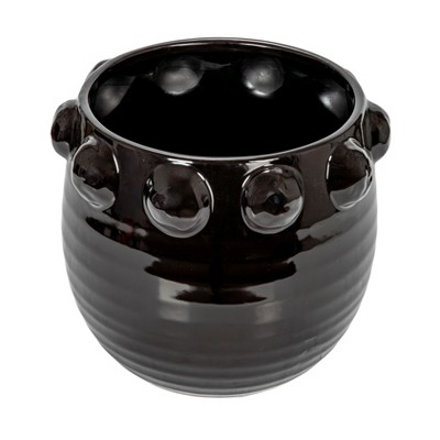 Storied Home Terra-cotta Planter with Raised Dots